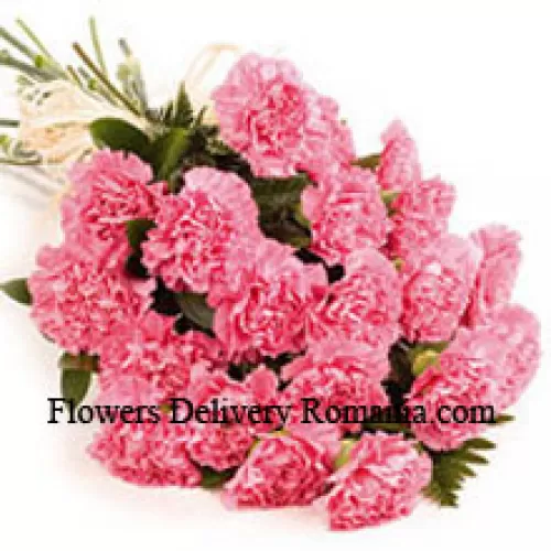 Bunch Of 25 Pink Carnations